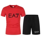 Summer New Leisure Men’s Sports Suit Short Sleeved T-Shirt 