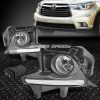 FOR 14-16 TOYOTA HIGHLANDER FRONT BUMPER FOG LIGHT LAMPS W/BEZEL COVER+SWITCH