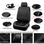 For Toyota Auto Car Seat Cover Full Set Leather 5-Seat Front Rear Protector