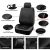 For Toyota Auto Car Seat Cover Full Set Leather 5-Seat Front Rear Protector